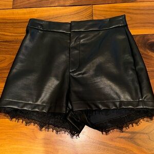 Superdown Leather Shorts